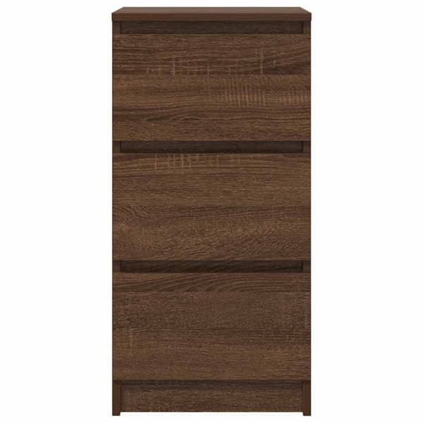 vidaXL Skänk brun ek 37,5x35x76 cm konstruerat trä