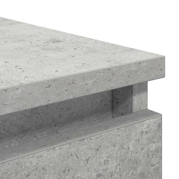 vidaXL Skjenk betonggrå 37,5x35x76 cm konstruert tre