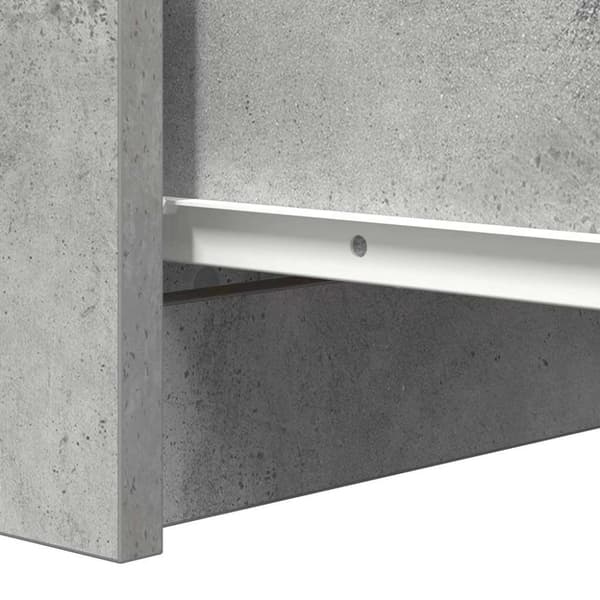 vidaXL Skjenk betonggrå 37,5x35x76 cm konstruert tre