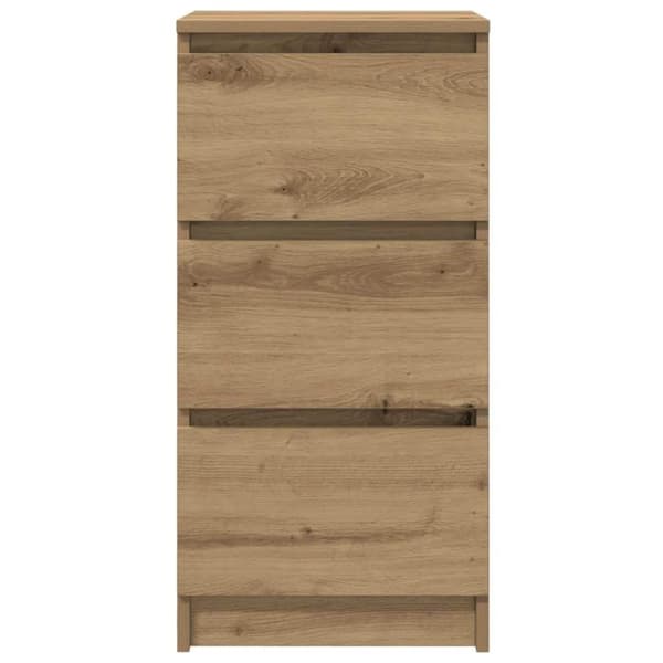vidaXL Skänk hantverksmässig ek 37,5x35x76 cm konstruerat trä