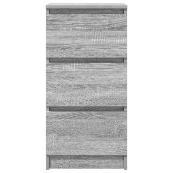 vidaXL skænk 37,5x35x76 cm konstrueret træ grå sonoma-eg