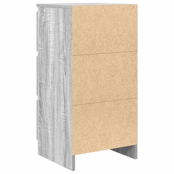 vidaXL skænk 37,5x35x76 cm konstrueret træ grå sonoma-eg