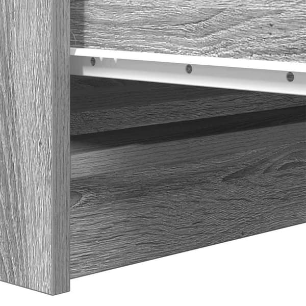 vidaXL skænk 37,5x35x76 cm konstrueret træ grå sonoma-eg