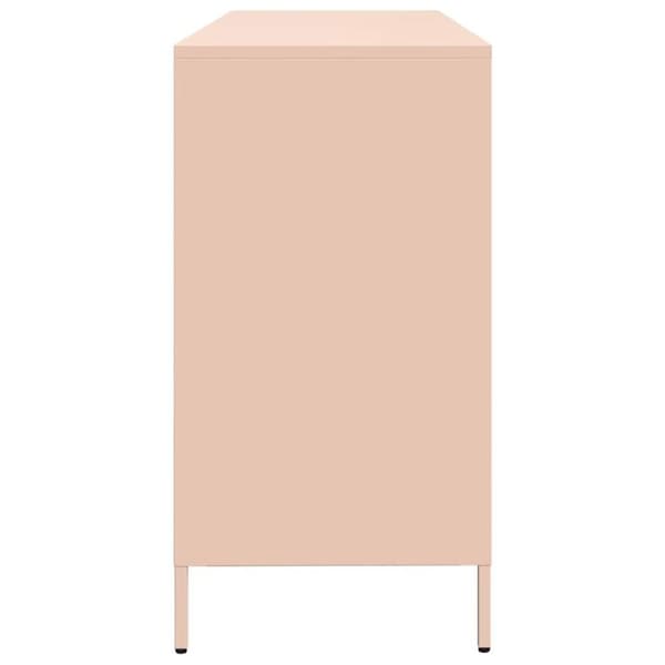 vidaXL Skänk rosa 135x39x73,5 cm kallvalsat stål