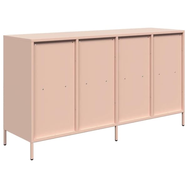 vidaXL Skänk rosa 135x39x73,5 cm kallvalsat stål