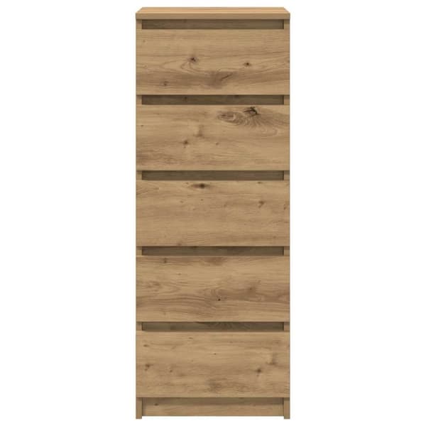 vidaXL Senkki laatikoilla artisaanitammi 37,5x35x99 cm tekninen puu