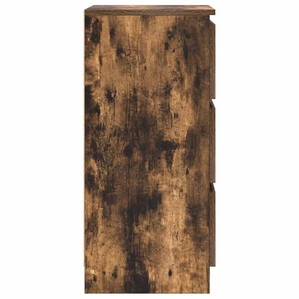 vidaXL Skjenk røkt eik 37,5x35x76 cm konstruert tre