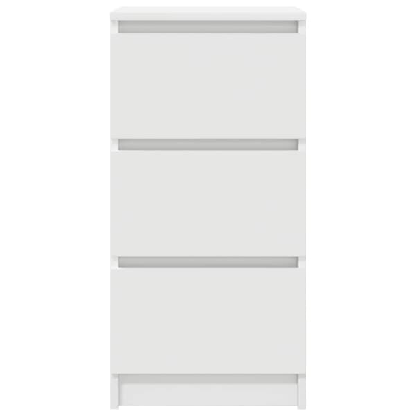 vidaXL skænk 37,5x35x76 cm konstrueret træ hvid