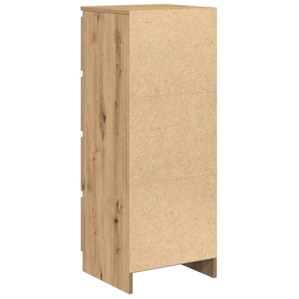 vidaXL skænk 37,5x35x99 cm konstrueret træ egetræsfarve