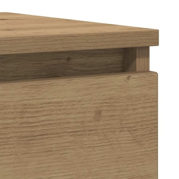 vidaXL skænk 37,5x35x99 cm konstrueret træ egetræsfarve