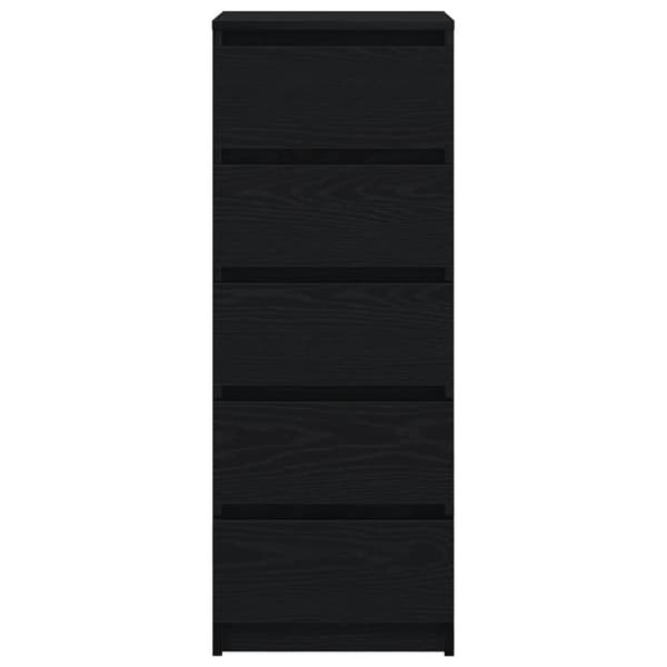 vidaXL Senkki laatikoilla musta tammi 37,5x35x99 cm tekninen puu