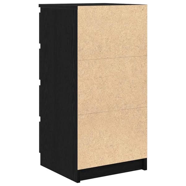 vidaXL Senkki laatikoilla musta tammi 37,5x35x99 cm tekninen puu