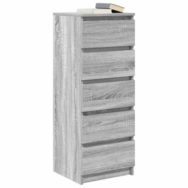 vidaXL Senkki laatikoilla harmaa sonoma 37,5x35x99 cm tekninen puu