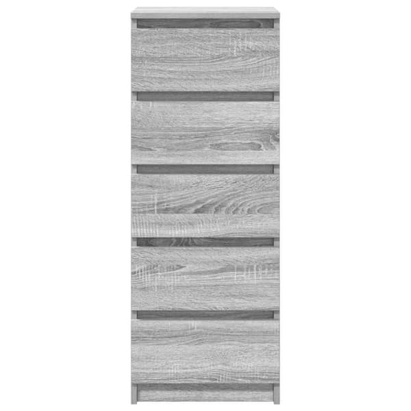 vidaXL Senkki laatikoilla harmaa sonoma 37,5x35x99 cm tekninen puu