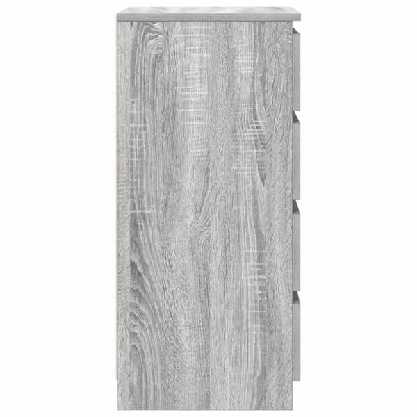 vidaXL Senkki laatikoilla harmaa sonoma 37,5x35x99 cm tekninen puu