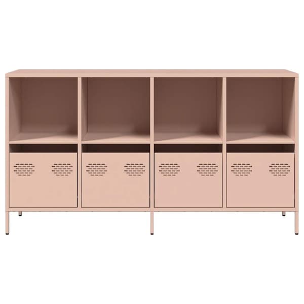 vidaXL Senkki pinkki 135x39x73,5 cm kylmävalssattu teräs