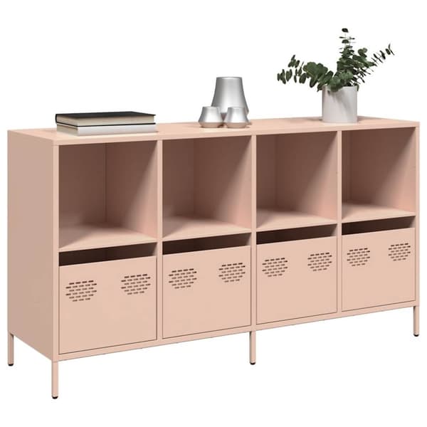 vidaXL Senkki pinkki 135x39x73,5 cm kylmävalssattu teräs
