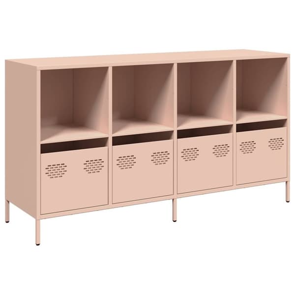 vidaXL Senkki pinkki 135x39x73,5 cm kylmävalssattu teräs