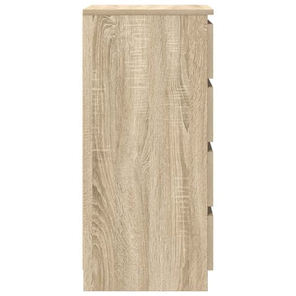 vidaXL Skänk med lådor sonoma ek 37,5x35x99 cm konstruerat trä