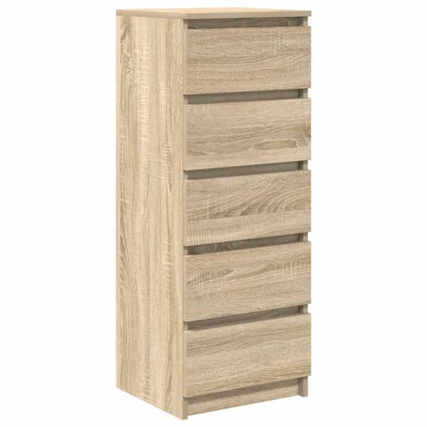 vidaXL Skänk med lådor sonoma ek 37,5x35x99 cm konstruerat trä