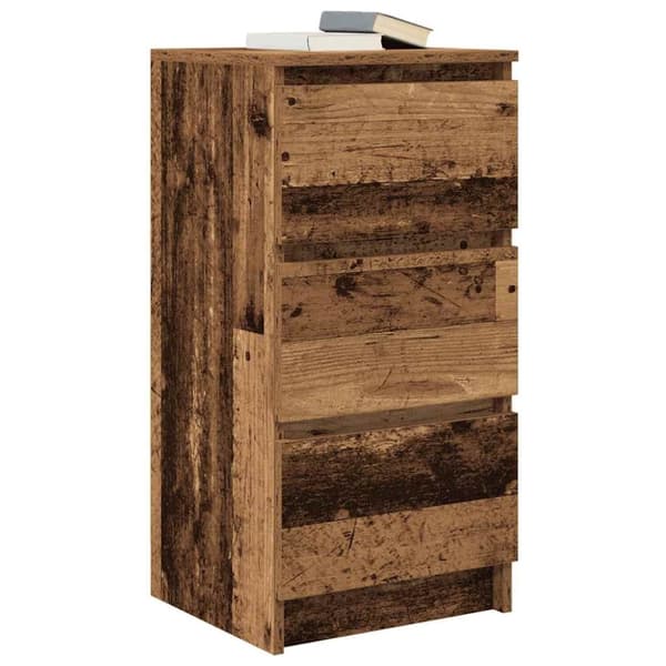 vidaXL Skjenk gammelt tre 37,5x35x76 cm konstruert tre