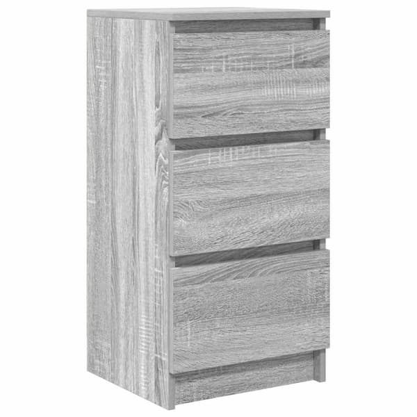 vidaXL Skjenk grå sonoma 37,5x35x76 cm konstruert tre