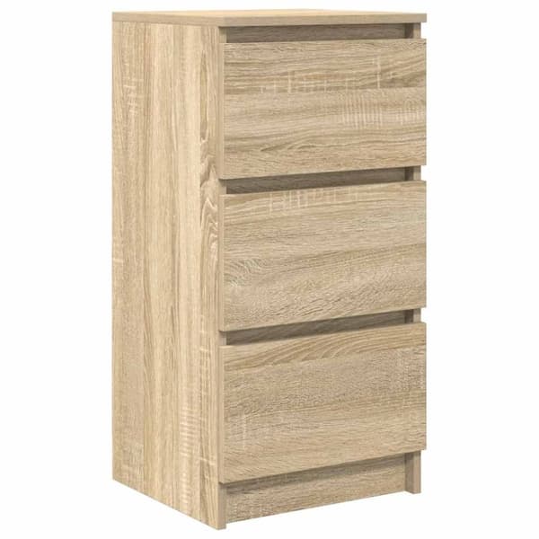 vidaXL Skjenk sonoma eik 37,5x35x76 cm konstruert tre