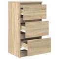 Miniatyrbilde 6 av 11: vidaXL Skjenk sonoma eik 37,5x35x76 cm konstruert tre