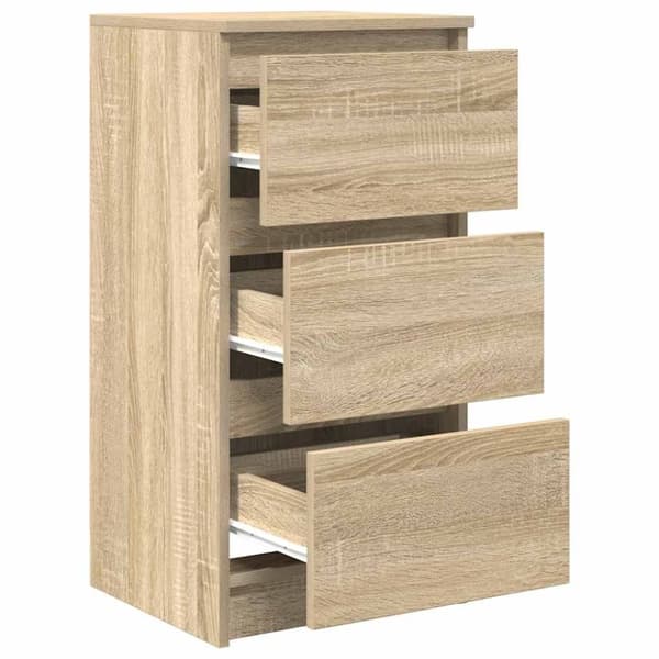 vidaXL Skjenk sonoma eik 37,5x35x76 cm konstruert tre