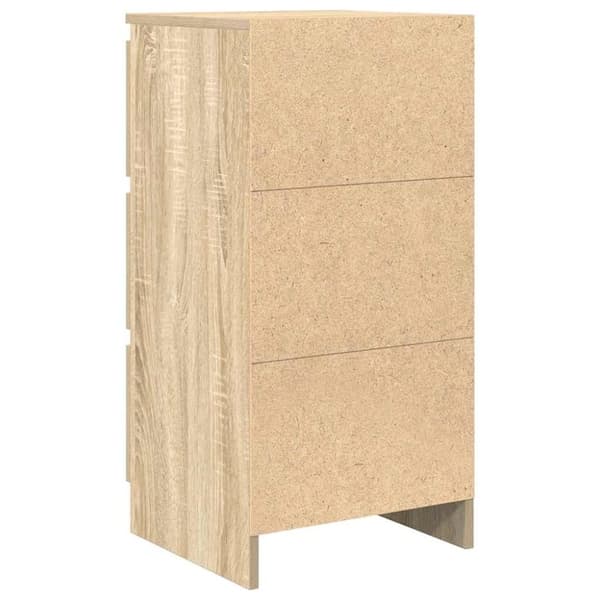 vidaXL Skjenk sonoma eik 37,5x35x76 cm konstruert tre