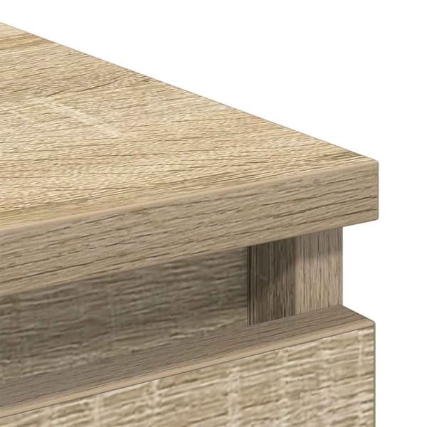 vidaXL Skjenk sonoma eik 37,5x35x76 cm konstruert tre