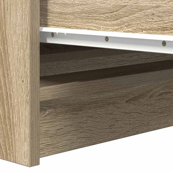 vidaXL Skjenk sonoma eik 37,5x35x76 cm konstruert tre