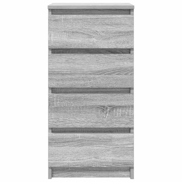 vidaXL Skjenk grå sonoma 37,5x35x76 cm konstruert tre
