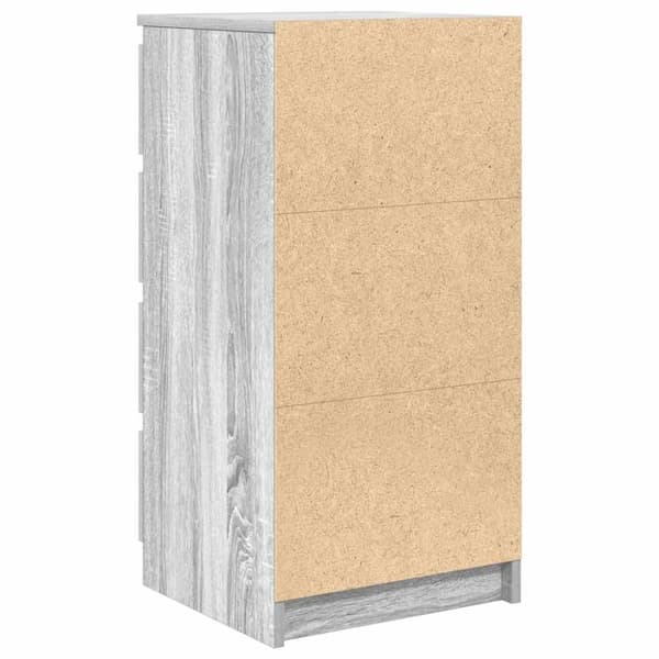 vidaXL Skjenk grå sonoma 37,5x35x76 cm konstruert tre