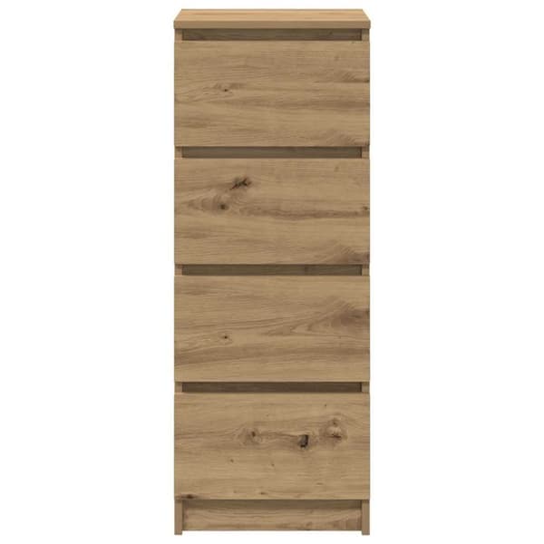vidaXL Skjenk artisan eik 37,5x35x99 cm konstruert tre