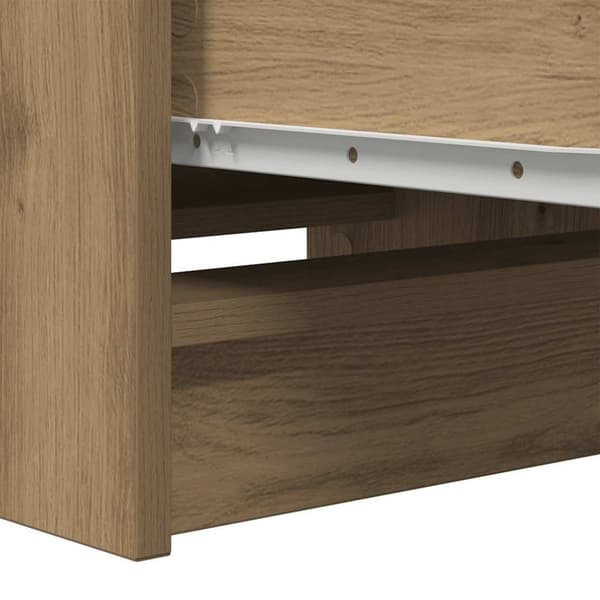 vidaXL Skjenk artisan eik 37,5x35x99 cm konstruert tre