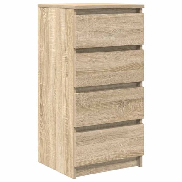 vidaXL Skjenk sonoma eik 37,5x35x76 cm konstruert tre