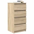 Miniatyrbilde 5 av 11: vidaXL Skjenk sonoma eik 37,5x35x76 cm konstruert tre