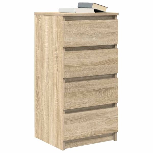 vidaXL Skjenk sonoma eik 37,5x35x76 cm konstruert tre