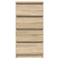 Miniatyrbilde 7 av 11: vidaXL Skjenk sonoma eik 37,5x35x76 cm konstruert tre