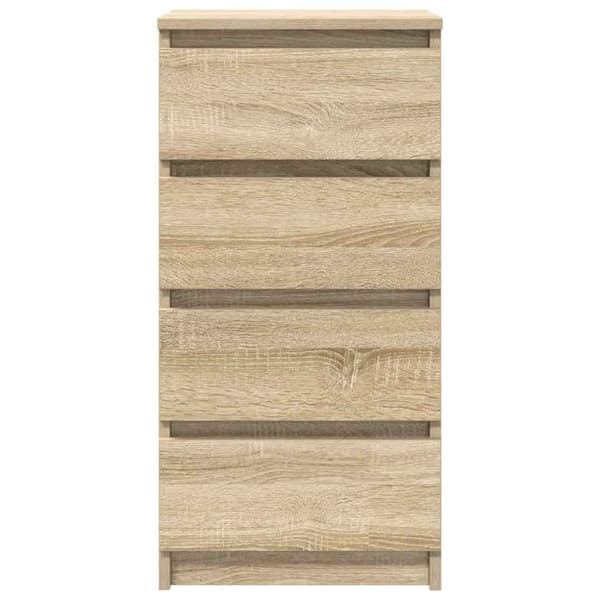 vidaXL Skjenk sonoma eik 37,5x35x76 cm konstruert tre