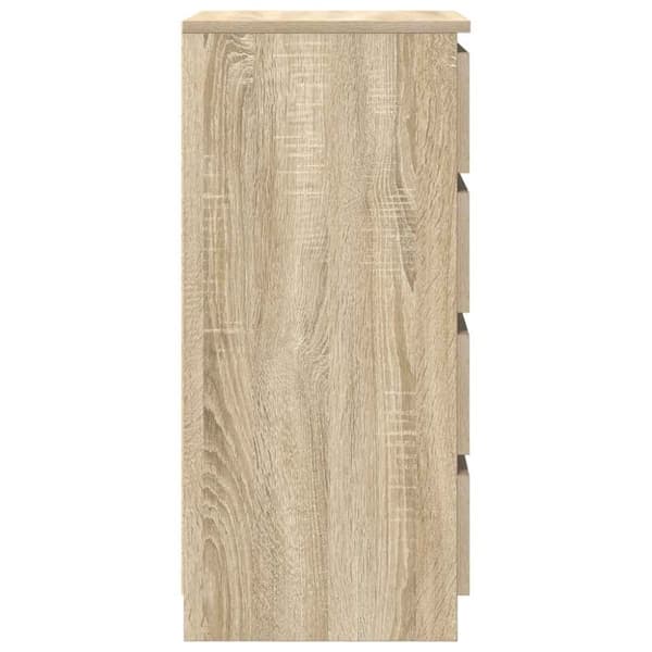 vidaXL Skjenk sonoma eik 37,5x35x76 cm konstruert tre