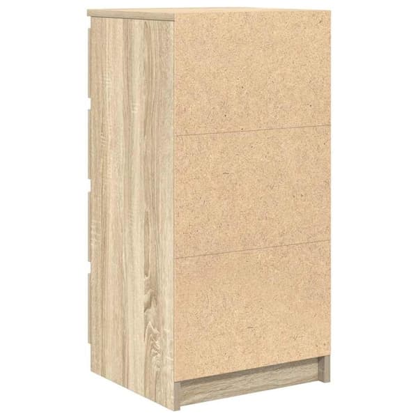 vidaXL Skjenk sonoma eik 37,5x35x76 cm konstruert tre