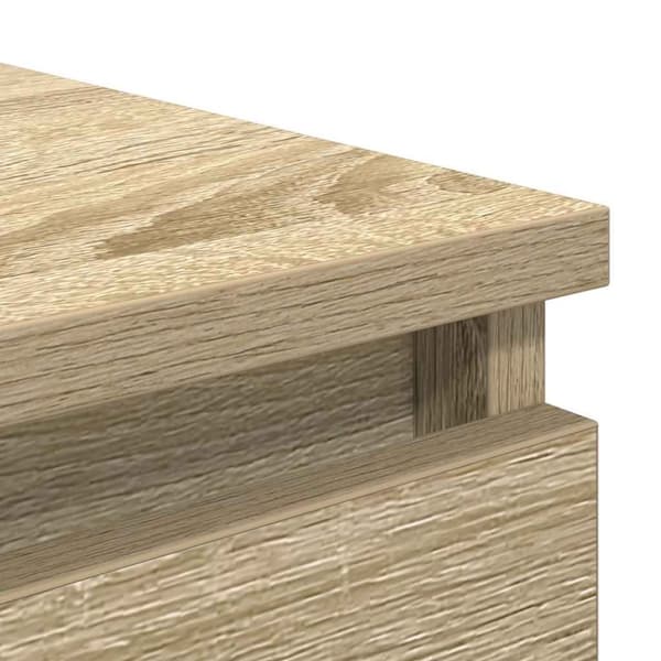 vidaXL Skjenk sonoma eik 37,5x35x76 cm konstruert tre