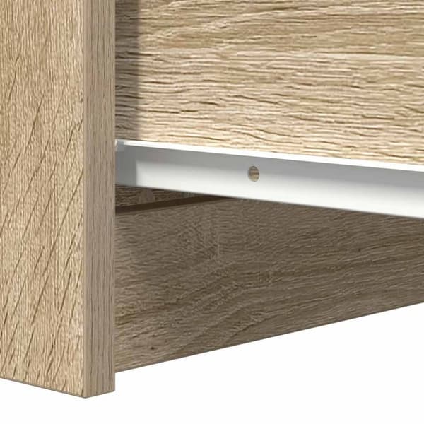 vidaXL Skjenk sonoma eik 37,5x35x76 cm konstruert tre