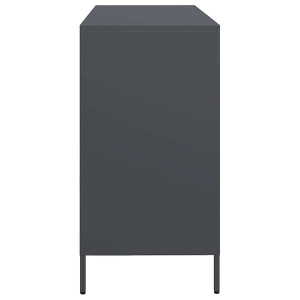 vidaXL skænk 135x39x73,5 cm koldvalset stål antracitgrå