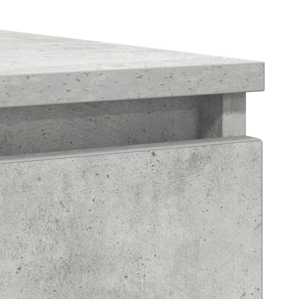 vidaXL Skjenk med skuffer betonggrå 100,5x35x76 cm konstruert tre