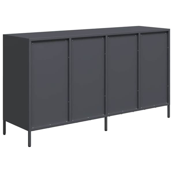 vidaXL Skjenk antrasitt 135x39x73,5 cm kaldvalset stål