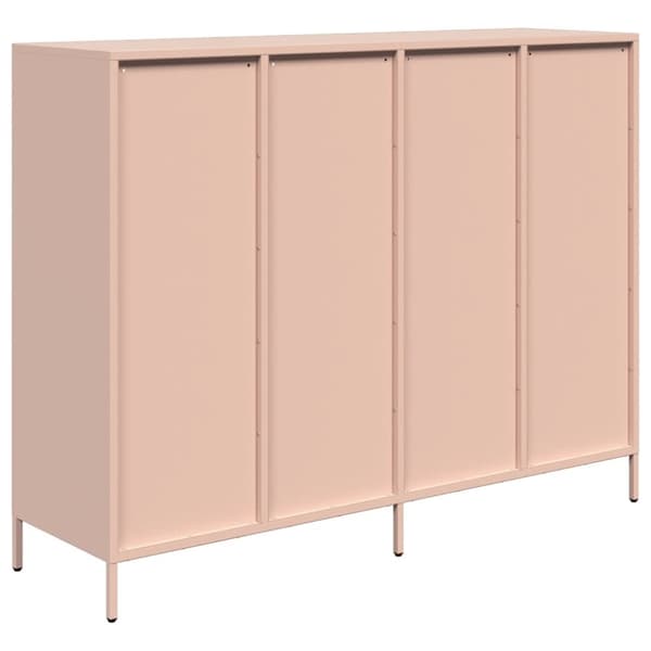 vidaXL Skänk rosa 135x39x103,5 cm kallvalsat stål
