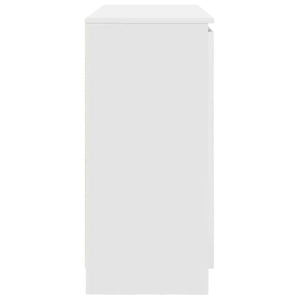 vidaXL skænk med skuffer 100,5x35x76 cm konstrueret træ hvid